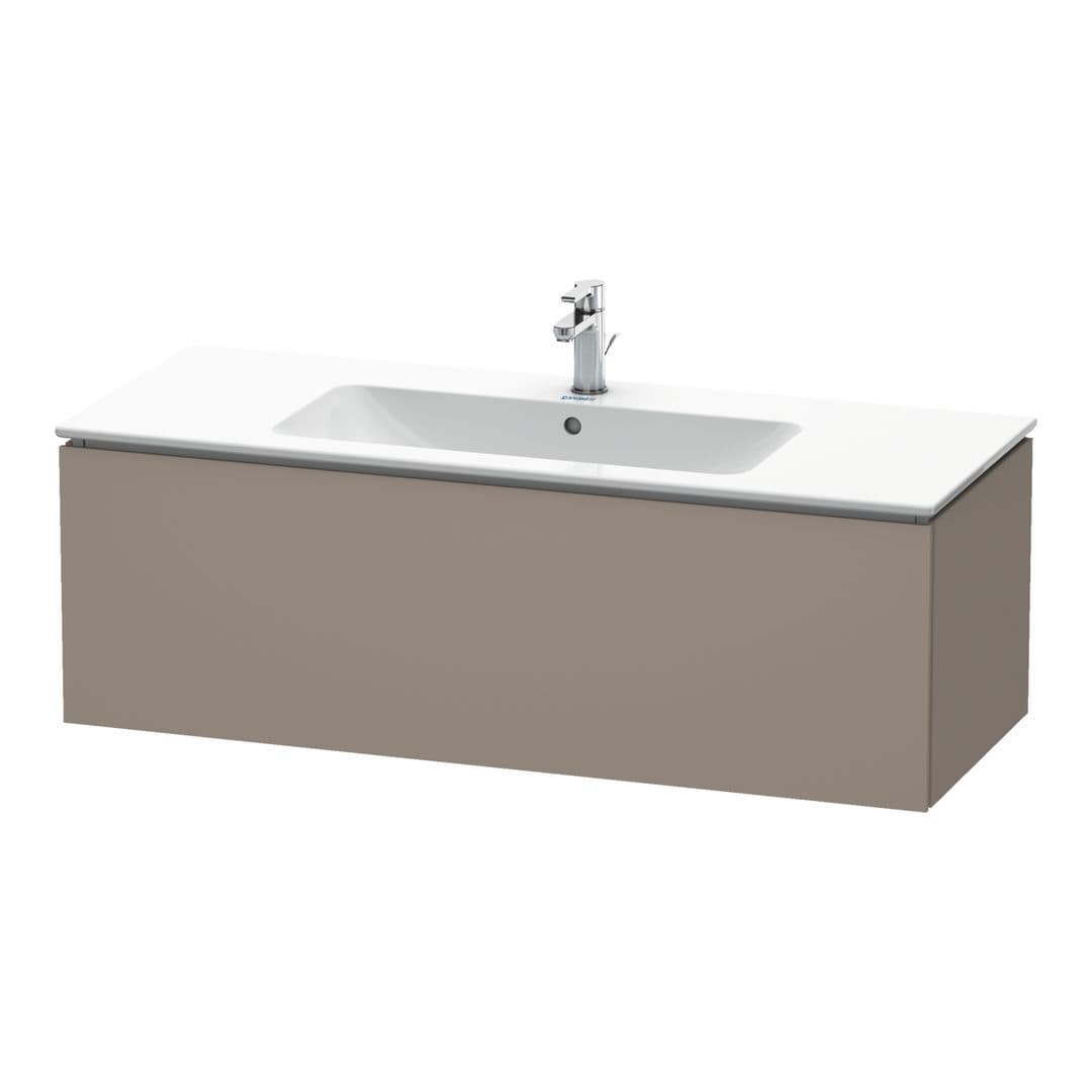 Duravit L-Cube – Έπιπλο Νιπτήρα – 1220 mm, 1 συρτάρι, νιπτήρας κέντρο – Basalte Matt, Decor (LC614304343)