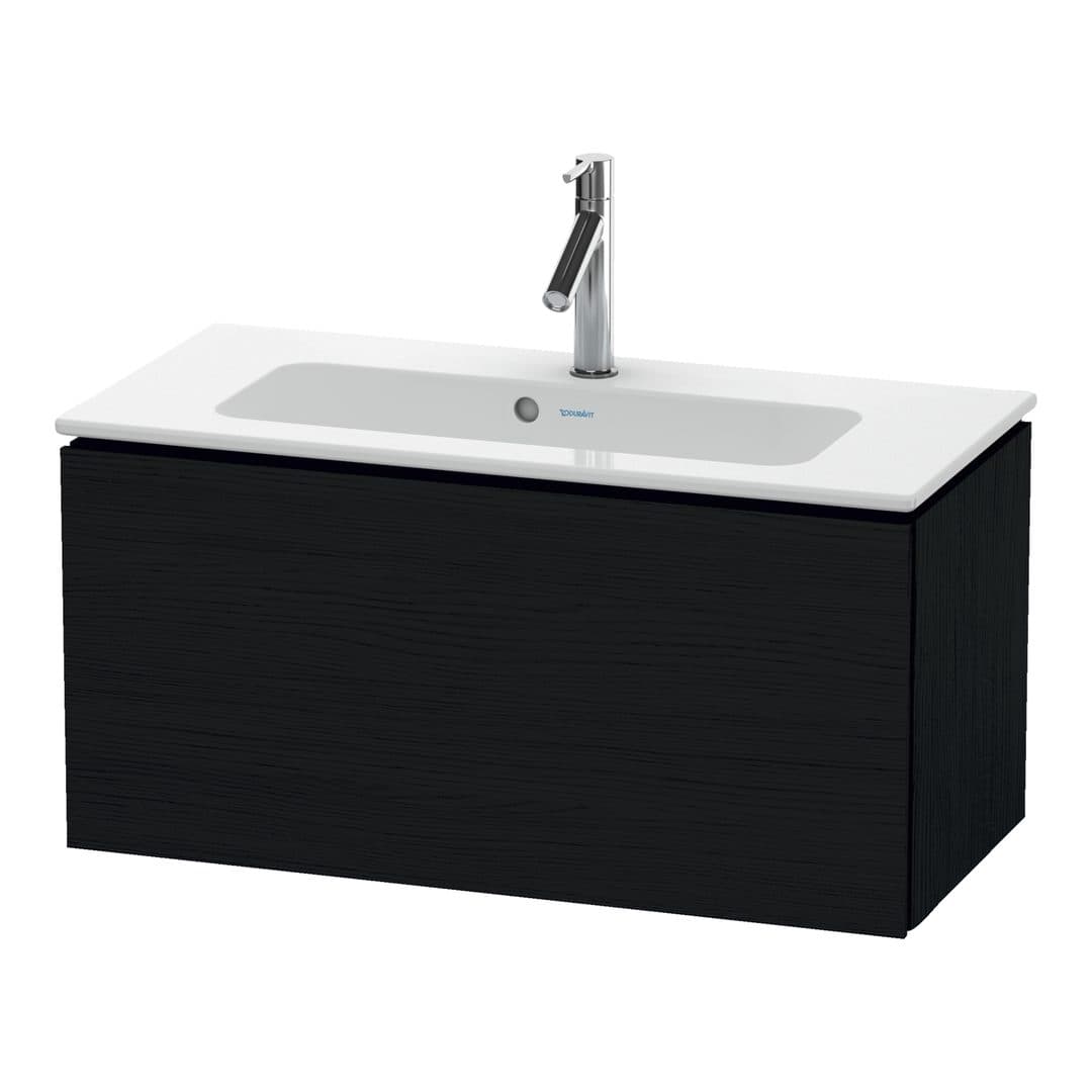 Duravit L-Cube – Έπιπλο Νιπτήρα – 820 mm, 1 συρτάρι, νιπτήρας κέντρο, Compact – Black oak Matt, Decor (LC615701616)