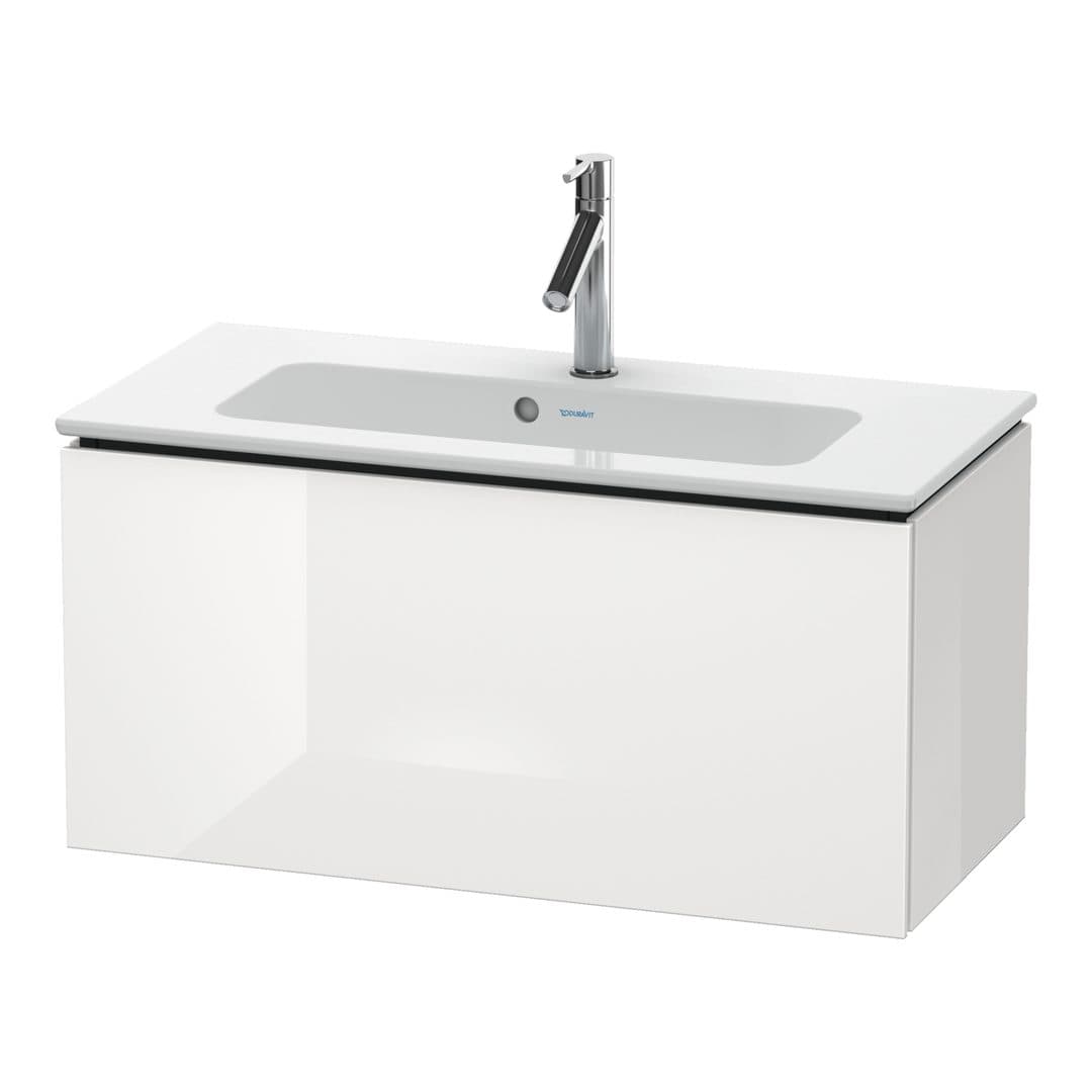 Duravit L-Cube – Έπιπλο Νιπτήρα – 820 mm, 1 συρτάρι, νιπτήρας κέντρο, Compact – White High Gloss, Decor (LC615702222)