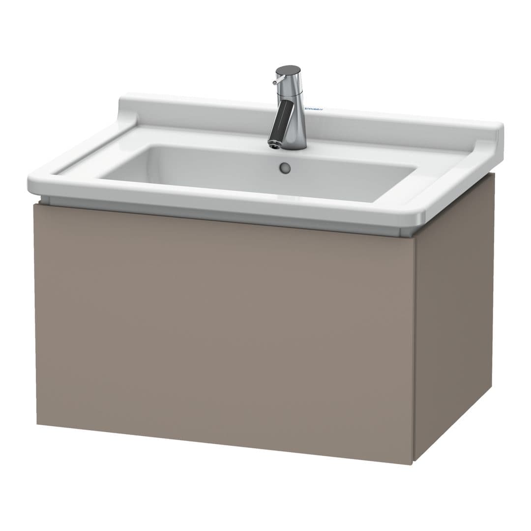 Duravit L-Cube – Έπιπλο Νιπτήρα – 670 mm, 1 συρτάρι, νιπτήρας κέντρο – Basalte Matt, Decor (LC616404343)