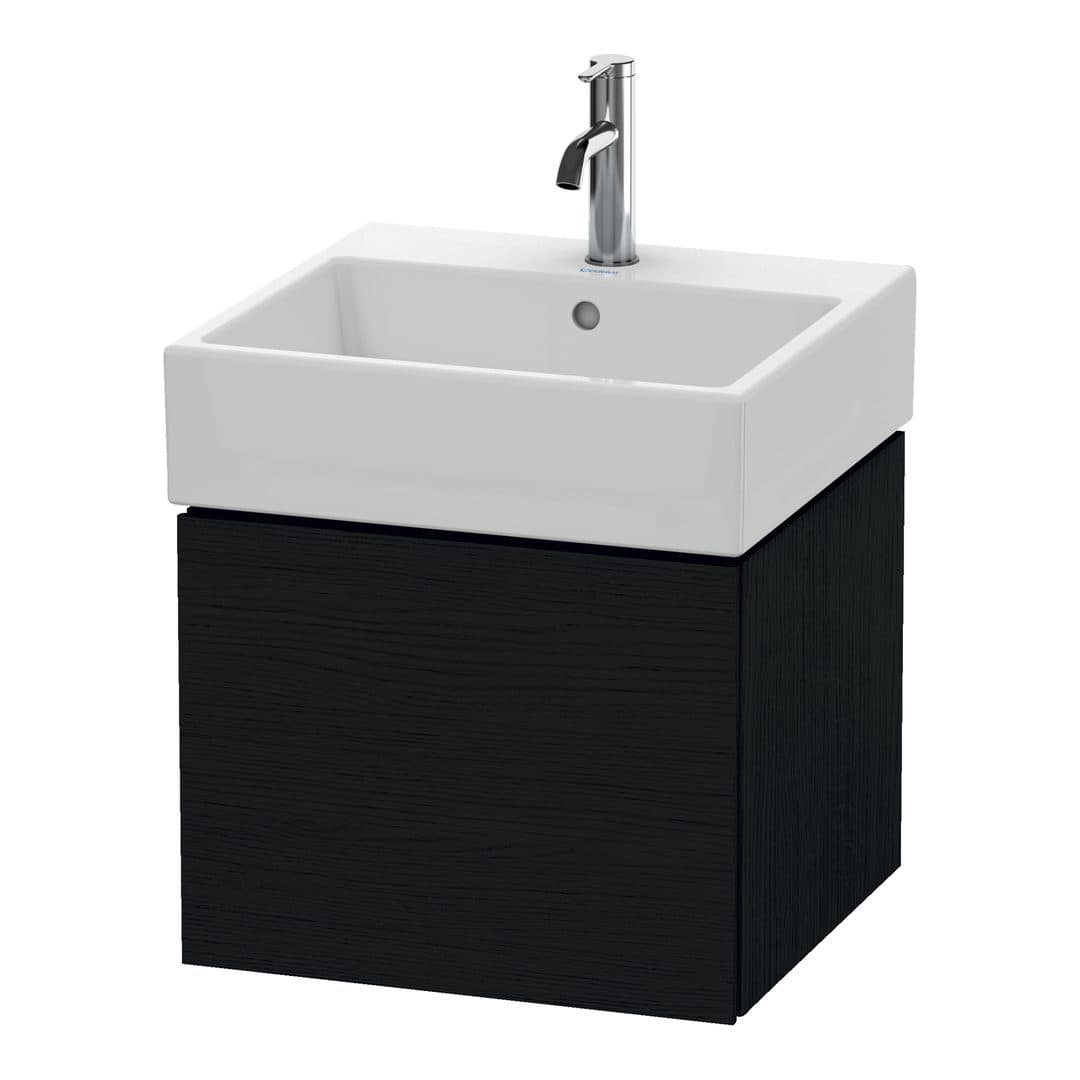 Duravit L-Cube – Έπιπλο Νιπτήρα – 484 mm, 1 συρτάρι, νιπτήρας κέντρο – Black oak Matt, Decor (LC617401616)