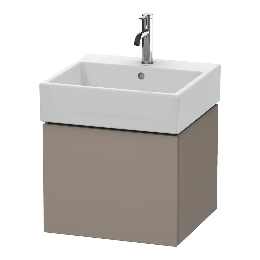 Duravit L-Cube – Έπιπλο Νιπτήρα – 484 mm, 1 συρτάρι, νιπτήρας κέντρο – Basalte Matt, Decor (LC617404343)