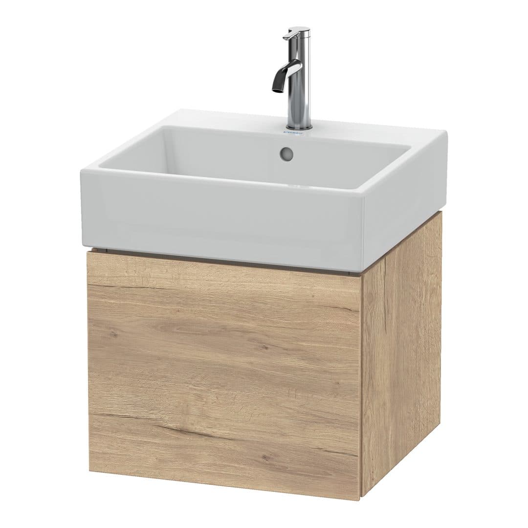 Duravit L-Cube – Έπιπλο Νιπτήρα – 484 mm, 1 συρτάρι, νιπτήρας κέντρο – Marbled Oak Matt, Decor (LC617405555)