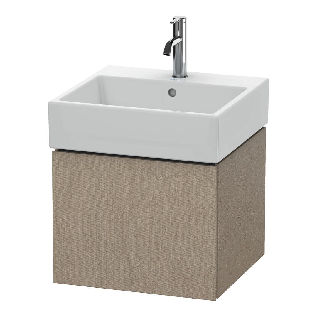 Duravit L-Cube – Έπιπλο Νιπτήρα – 484 mm, 1 συρτάρι, νιπτήρας κέντρο – Linen Matt, Decor (LC617407575)
