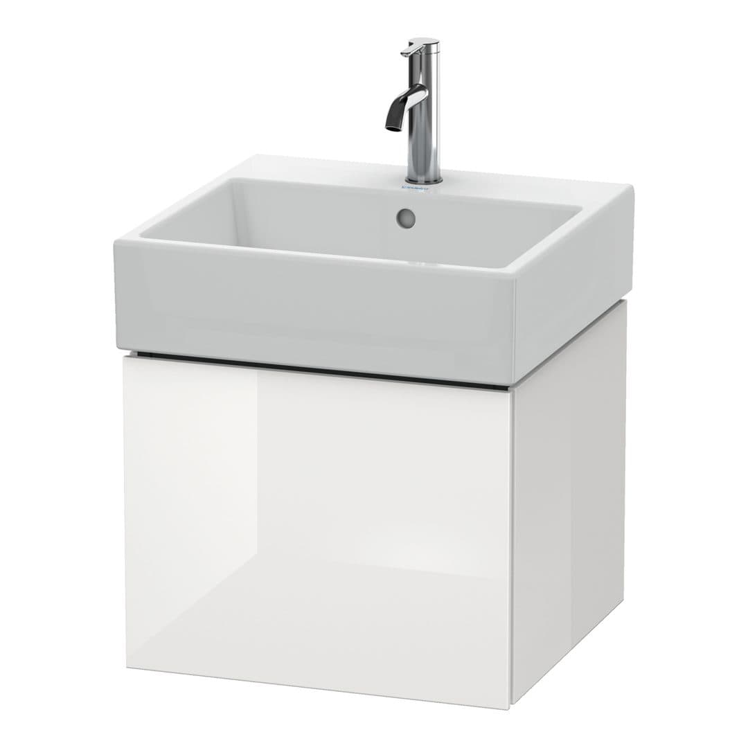 Duravit L-Cube – Έπιπλο Νιπτήρα – 484 mm, 1 συρτάρι, νιπτήρας κέντρο – White High Gloss, Lacquer (LC617408585)
