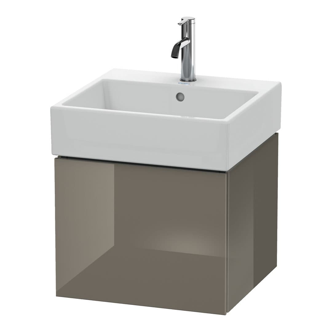 Duravit L-Cube – Έπιπλο Νιπτήρα – 484 mm, 1 συρτάρι, νιπτήρας κέντρο – Flannel Grey High Gloss, Lacquer (LC617408989)
