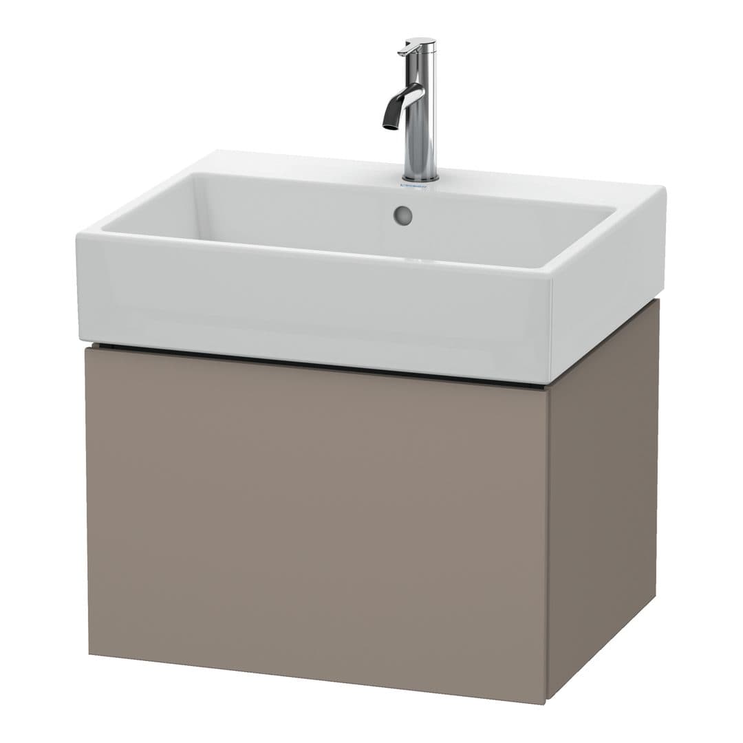 Duravit L-Cube – Έπιπλο Νιπτήρα – 584 mm, 1 συρτάρι, νιπτήρας κέντρο – Basalte Matt, Decor (LC617504343)