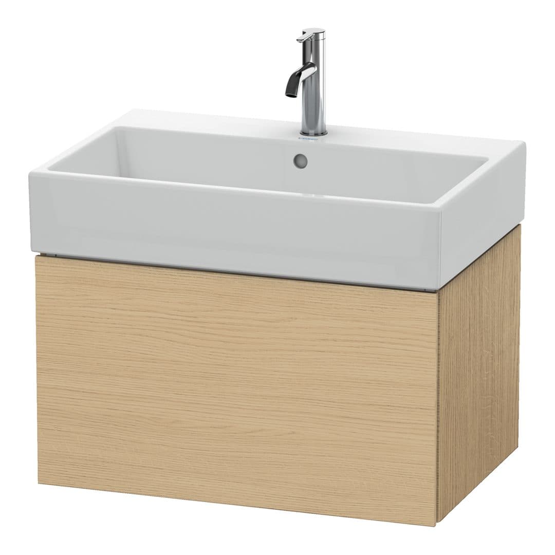 Duravit L-Cube – Έπιπλο Νιπτήρα – 684 mm, 1 συρτάρι, νιπτήρας κέντρο – Natural oak, Decor (LC617603030)