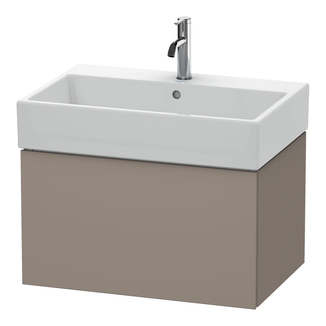 Duravit L-Cube – Έπιπλο Νιπτήρα – 684 mm, 1 συρτάρι, νιπτήρας κέντρο – Basalte Matt, Decor (LC617604343)