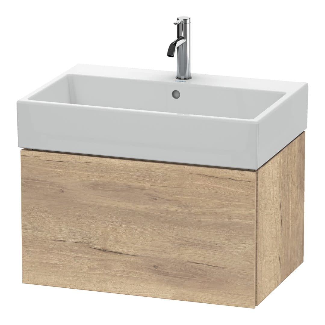 Duravit L-Cube – Έπιπλο Νιπτήρα – 684 mm, 1 συρτάρι, νιπτήρας κέντρο – Marbled Oak Matt, Decor (LC617605555)