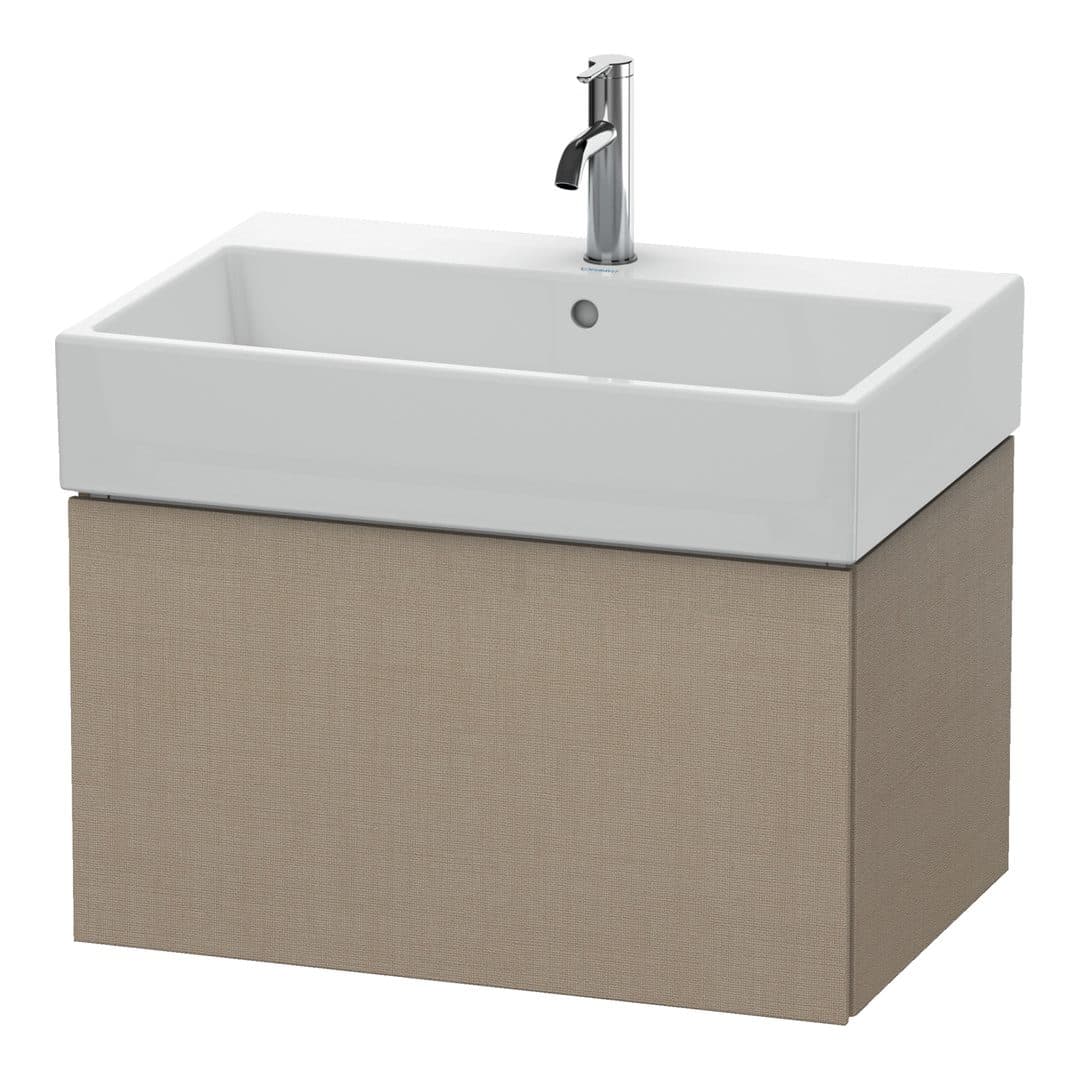 Duravit L-Cube – Έπιπλο Νιπτήρα – 684 mm, 1 συρτάρι, νιπτήρας κέντρο – Linen Matt, Decor (LC617607575)