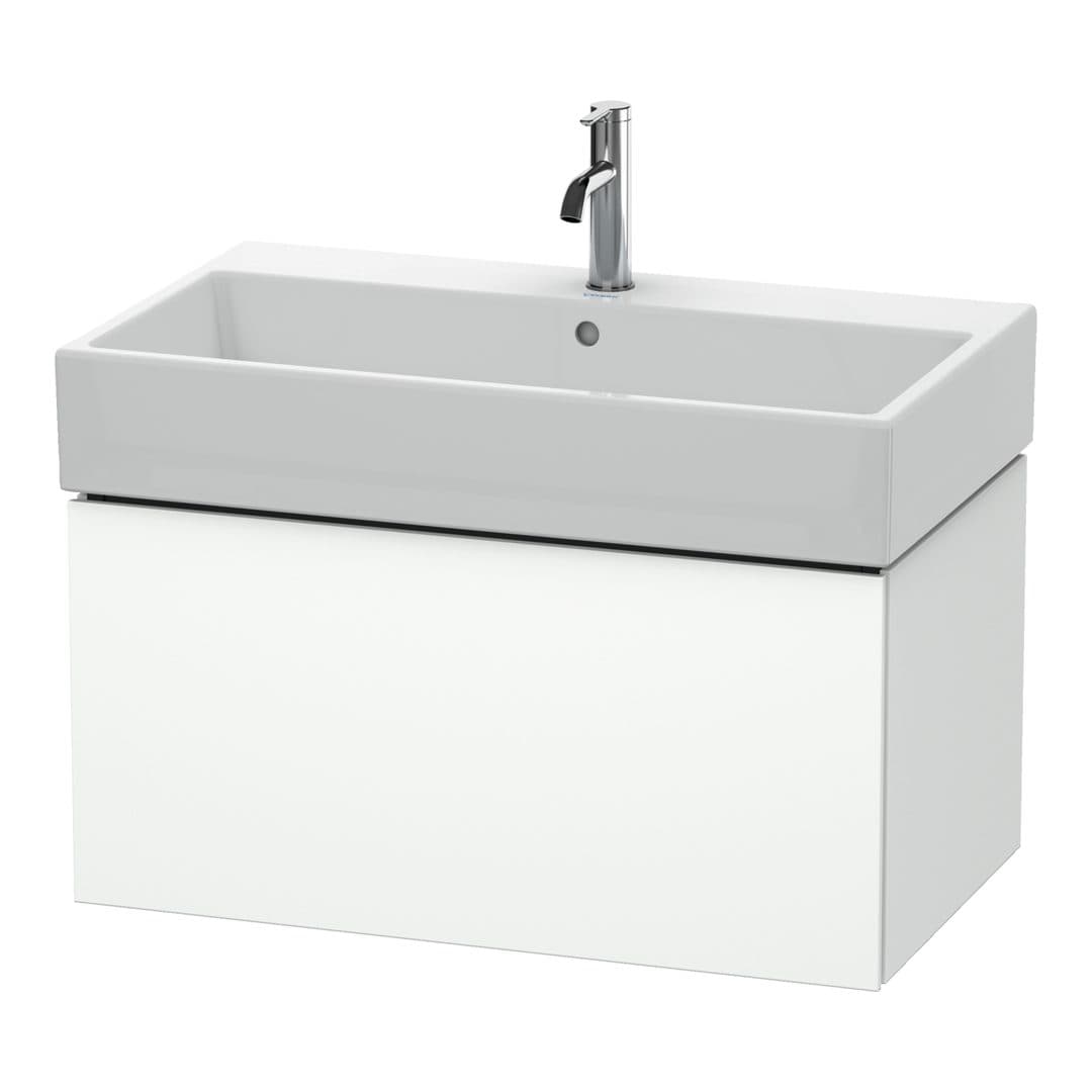 Duravit L-Cube – Έπιπλο Νιπτήρα – 784 mm, 1 συρτάρι, νιπτήρας κέντρο – White Matt, Decor (LC617701818)