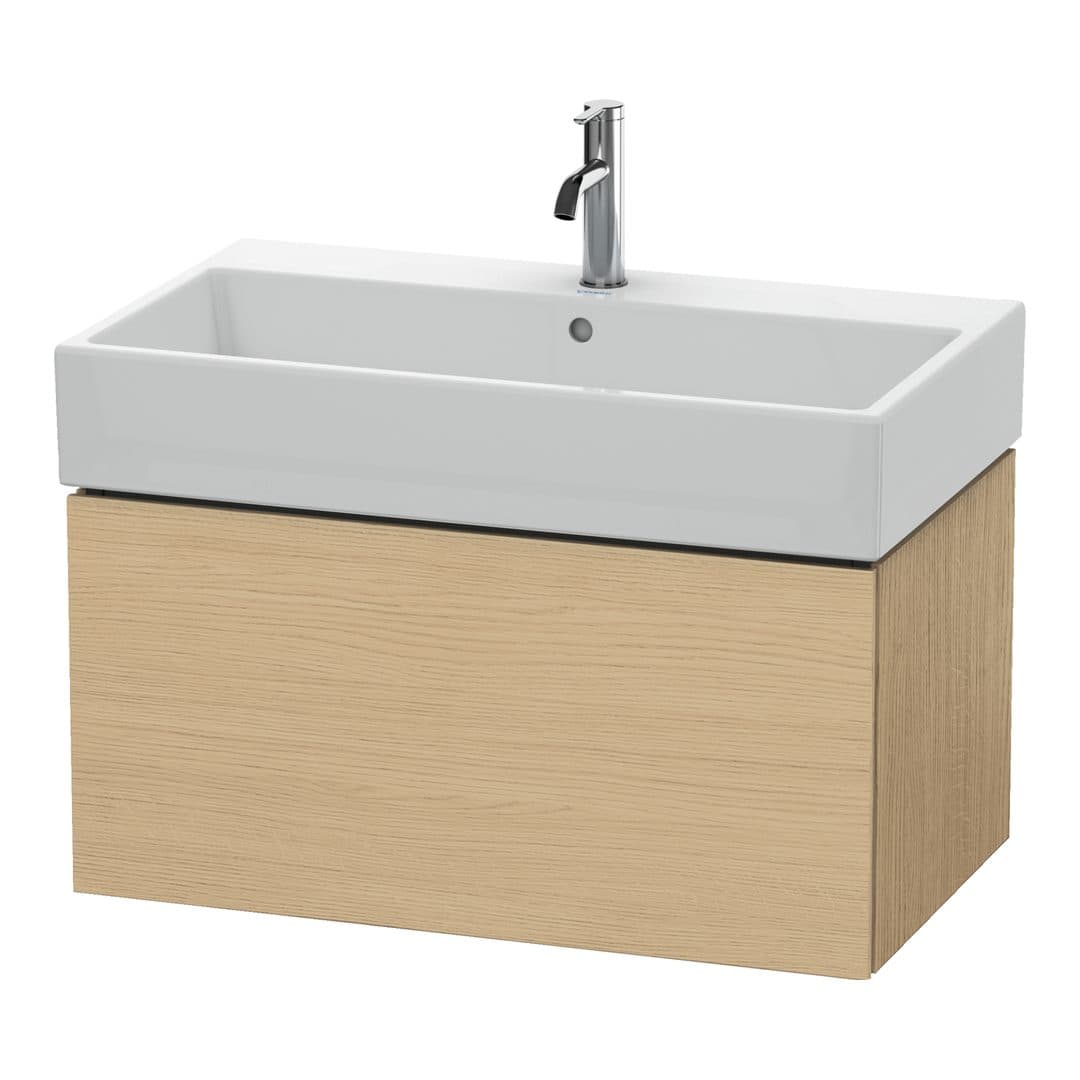 Duravit L-Cube – Έπιπλο Νιπτήρα – 784 mm, 1 συρτάρι, νιπτήρας κέντρο – Natural oak, Decor (LC617703030)