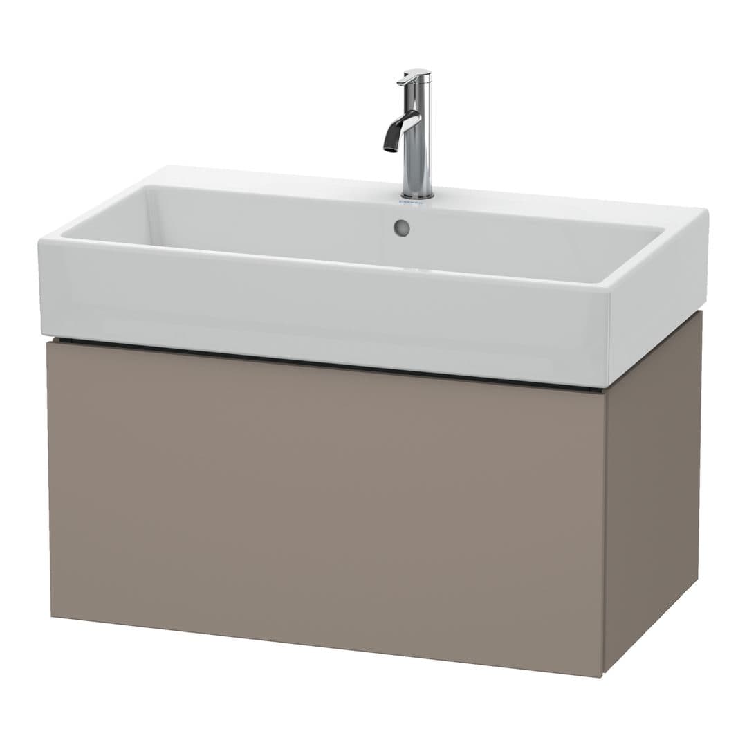 Duravit L-Cube – Έπιπλο Νιπτήρα – 784 mm, 1 συρτάρι, νιπτήρας κέντρο – Basalte Matt, Decor (LC617704343)