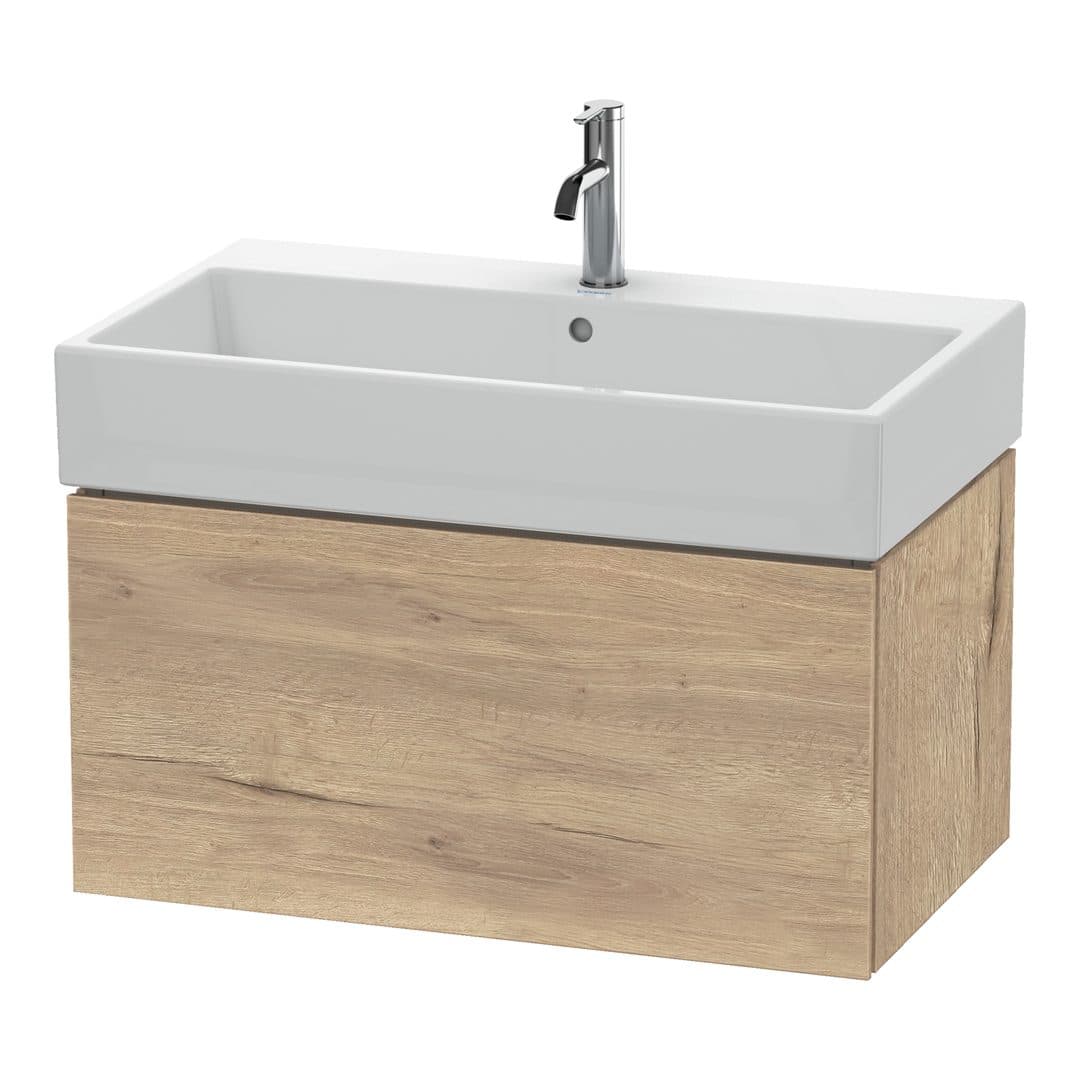 Duravit L-Cube – Έπιπλο Νιπτήρα – 784 mm, 1 συρτάρι, νιπτήρας κέντρο – Marbled Oak Matt, Decor (LC617705555)