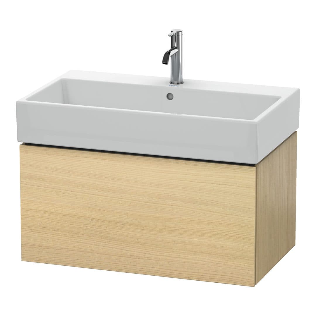 Duravit L-Cube – Έπιπλο Νιπτήρα – 784 mm, 1 συρτάρι, νιπτήρας κέντρο – Mediterranean oak Matt, Real wood veneer (LC617707171)