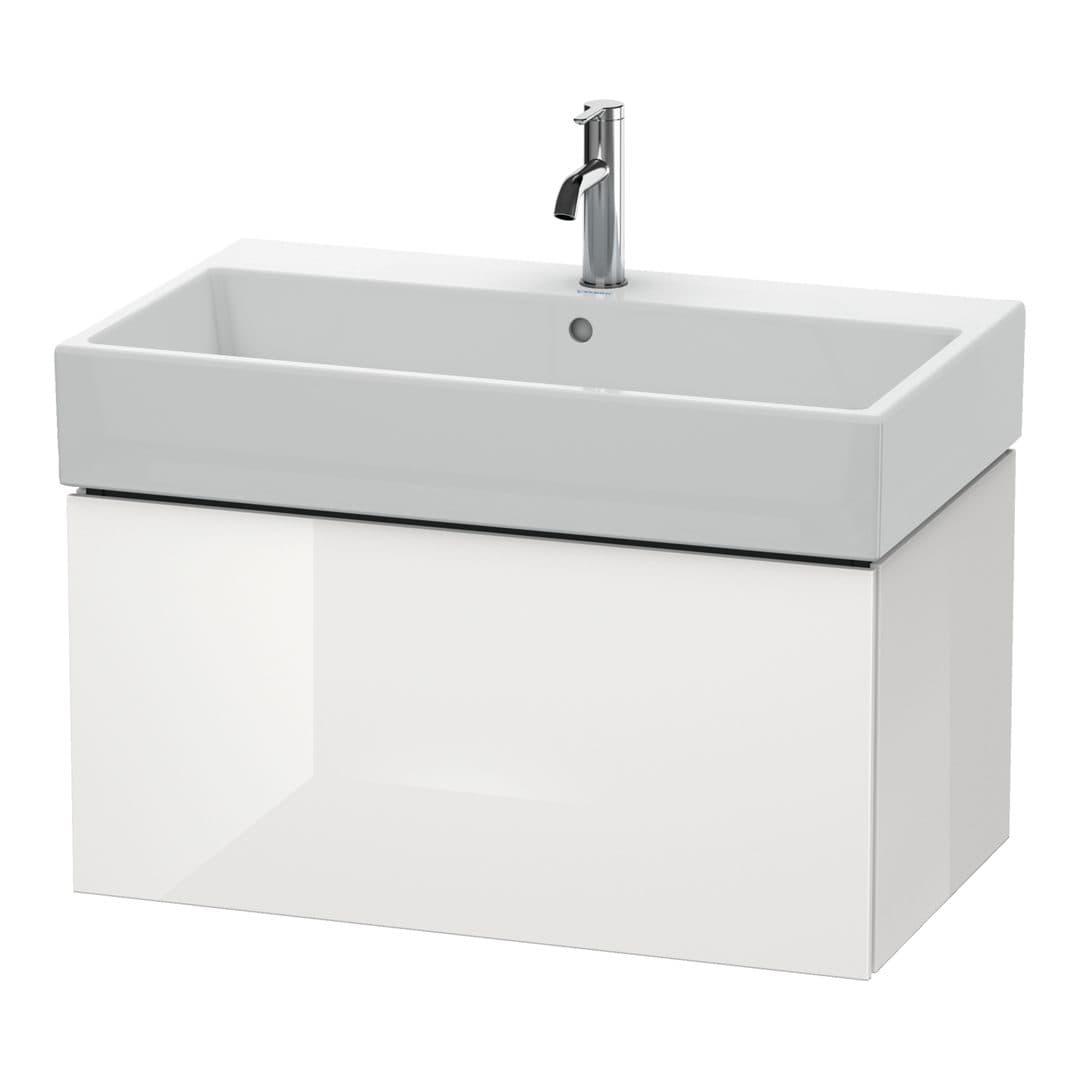 Duravit L-Cube – Έπιπλο Νιπτήρα – 784 mm, 1 συρτάρι, νιπτήρας κέντρο – White High Gloss, Lacquer (LC617708585)