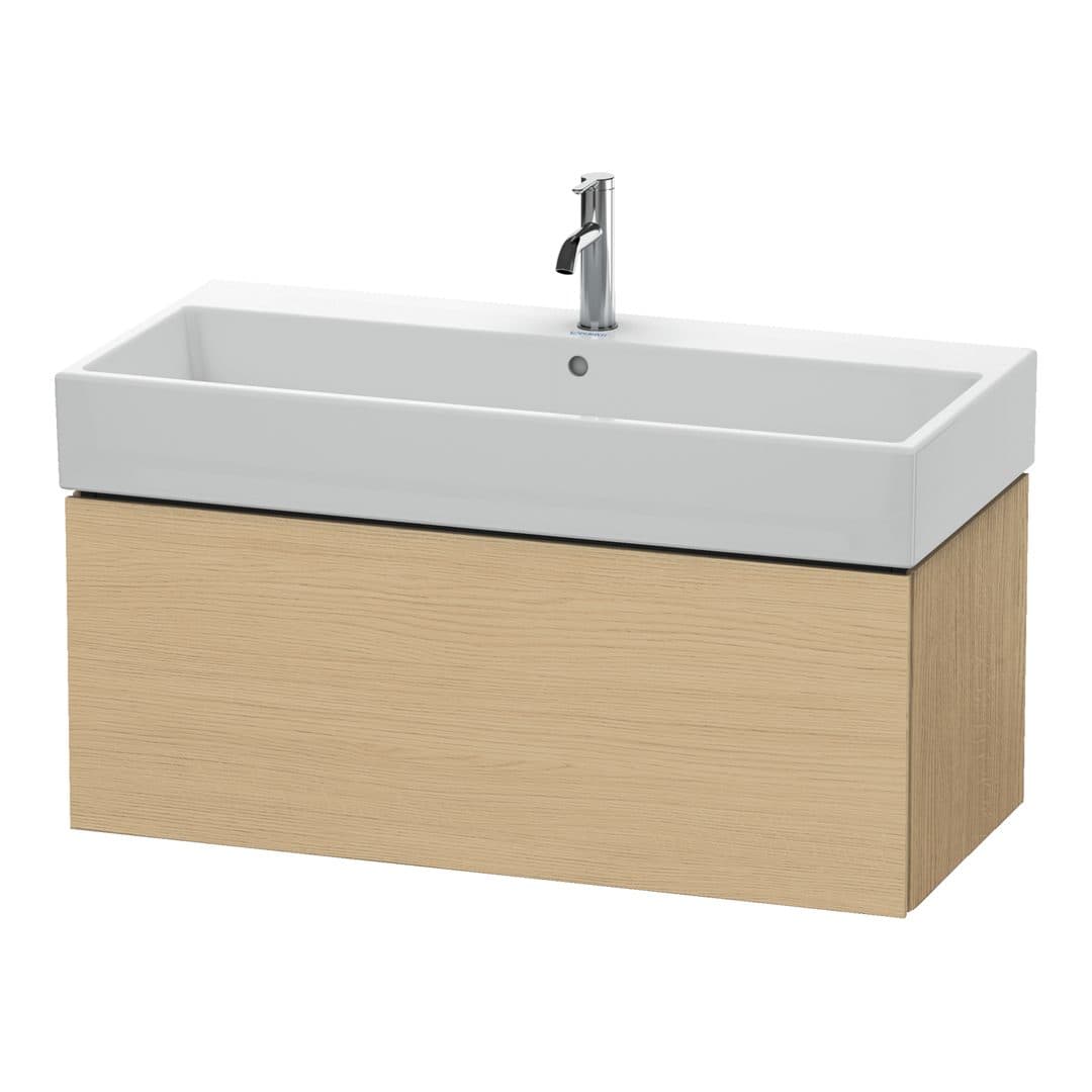 Duravit L-Cube – Έπιπλο Νιπτήρα – 984 mm, 1 συρτάρι, νιπτήρας κέντρο – Natural oak, Decor (LC617803030)