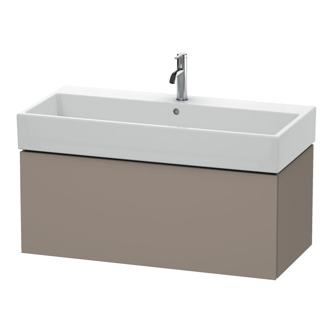 Duravit L-Cube – Έπιπλο Νιπτήρα – 984 mm, 1 συρτάρι, νιπτήρας κέντρο – Basalte Matt, Decor (LC617804343)