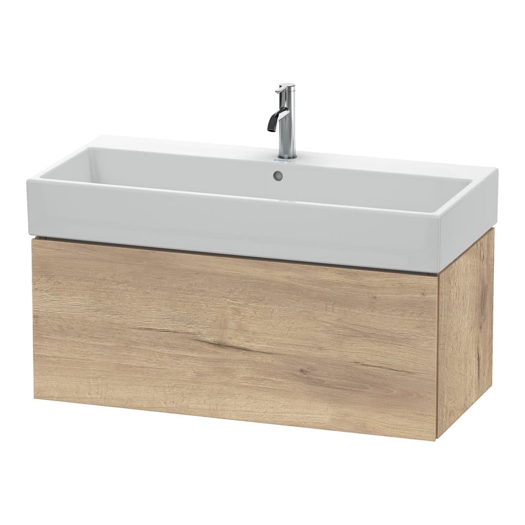 Duravit L-Cube – Έπιπλο Νιπτήρα – 984 mm, 1 συρτάρι, νιπτήρας κέντρο – Marbled Oak Matt, Decor (LC617805555)