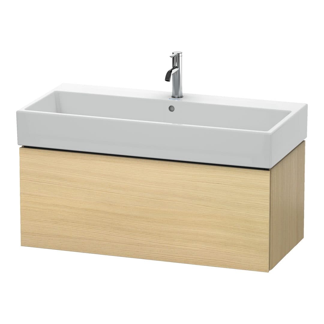 Duravit L-Cube – Έπιπλο Νιπτήρα – 984 mm, 1 συρτάρι, νιπτήρας κέντρο – Mediterranean oak Matt, Real wood veneer (LC617807171)