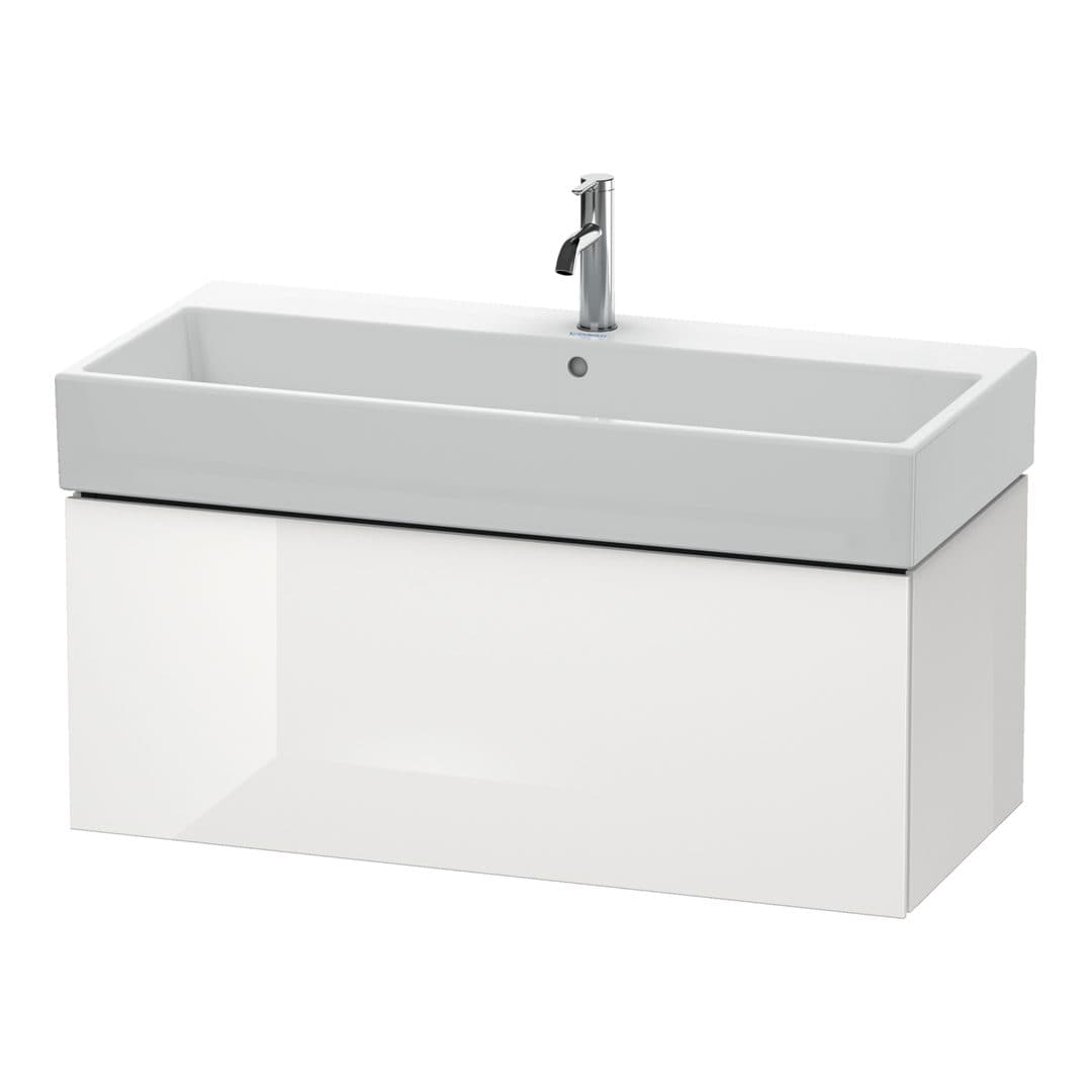 Duravit L-Cube – Έπιπλο Νιπτήρα – 984 mm, 1 συρτάρι, νιπτήρας κέντρο – White High Gloss, Lacquer (LC617808585)