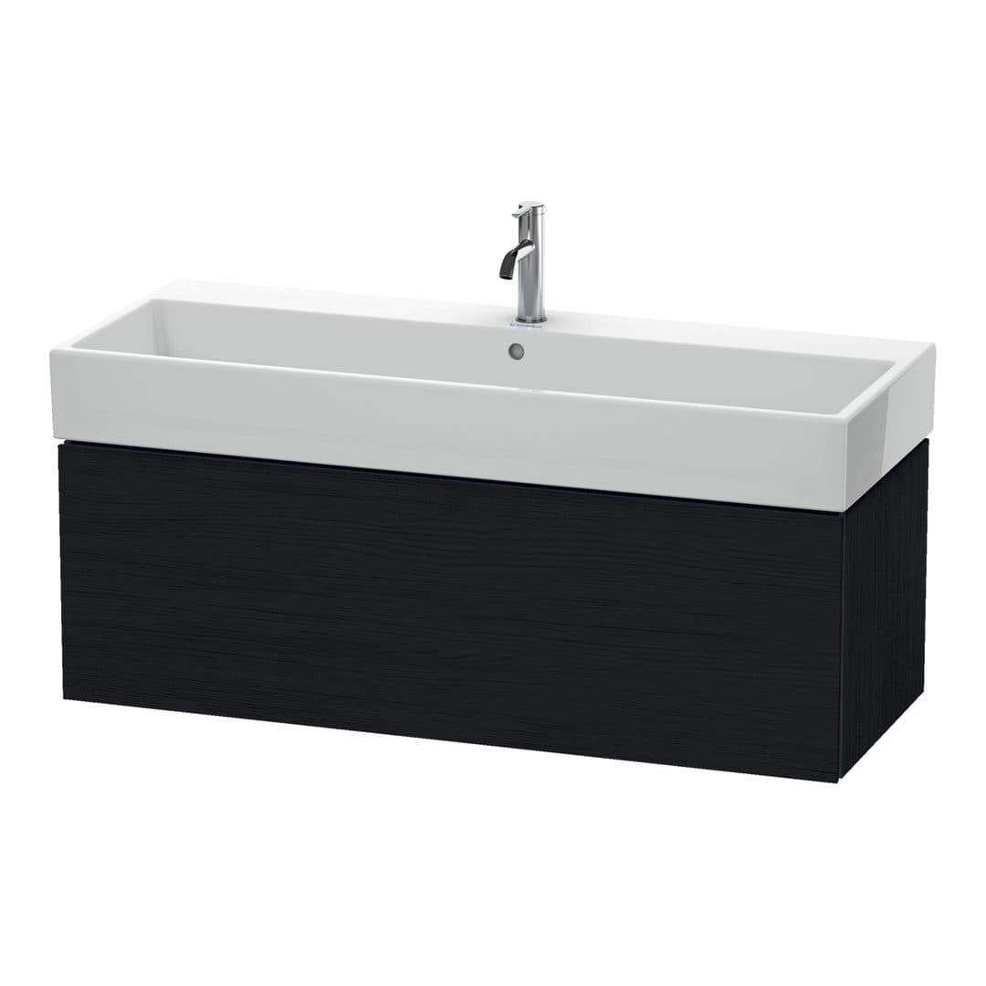 Duravit L-Cube – Έπιπλο Νιπτήρα – 1184 mm, 1 συρτάρι, νιπτήρας κέντρο – Black oak Matt, Decor (LC617901616)