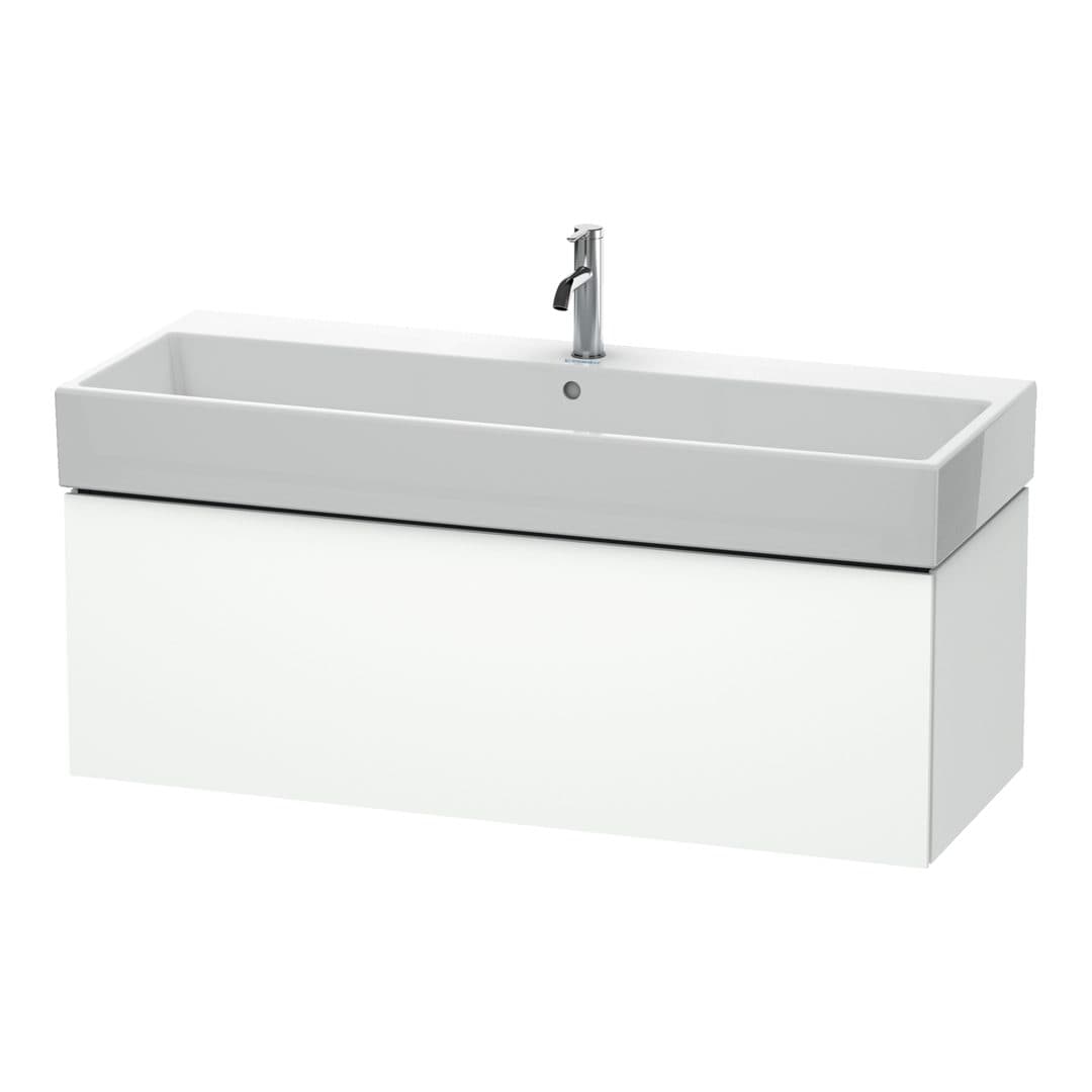 Duravit L-Cube – Έπιπλο Νιπτήρα – 1184 mm, 1 συρτάρι, νιπτήρας κέντρο – White Matt, Decor (LC617901818)