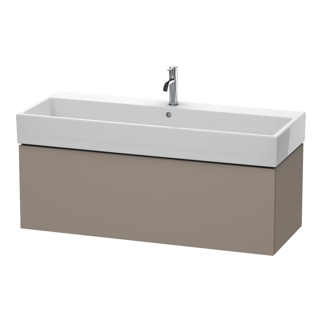 Duravit L-Cube – Έπιπλο Νιπτήρα – 1184 mm, 1 συρτάρι, νιπτήρας κέντρο – Basalte Matt, Decor (LC617904343)