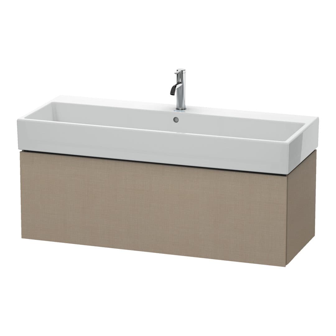 Duravit L-Cube – Έπιπλο Νιπτήρα – 1184 mm, 1 συρτάρι, νιπτήρας κέντρο – Linen Matt, Decor (LC617907575)