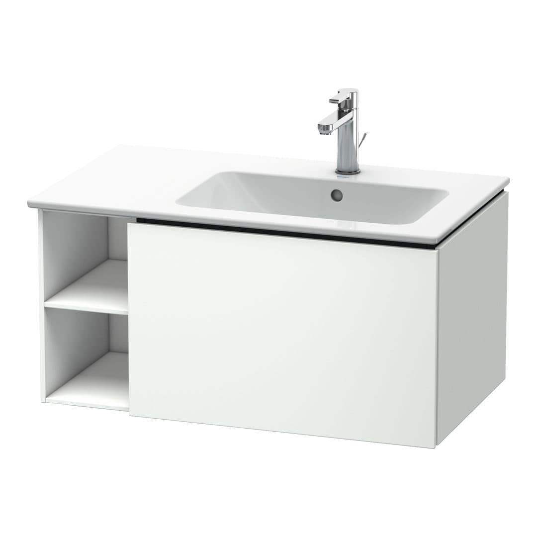 Duravit L-Cube – Έπιπλο Νιπτήρα – 820 mm, 1 συρτάρι, νιπτήρας δεξιά – White Matt, Decor (LC619201818)