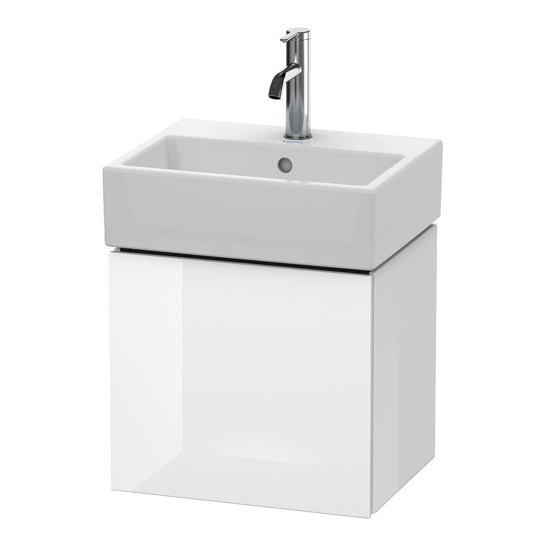 Duravit L-Cube – Έπιπλο Νιπτήρα – 434 mm, 1 πόρτα, αριστερή – White High Gloss, Decor (LC6245L2222)
