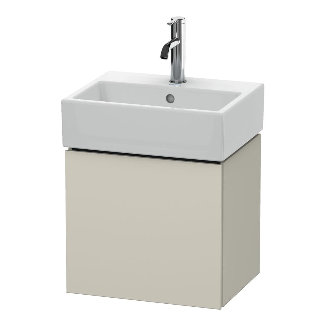 Duravit L-Cube – Έπιπλο Νιπτήρα – 434 mm, 1 πόρτα, αριστερή – Taupe Matt, Decor (LC6245L9191)
