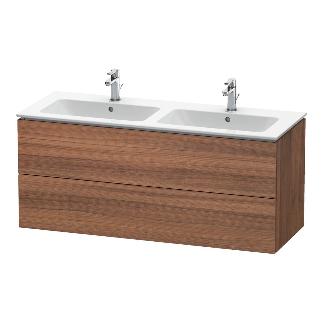 Duravit L-Cube – Έπιπλο Νιπτήρα – 1290 mm, 2 συρτάρια – Walnut Matt, Decor (LC625807979)