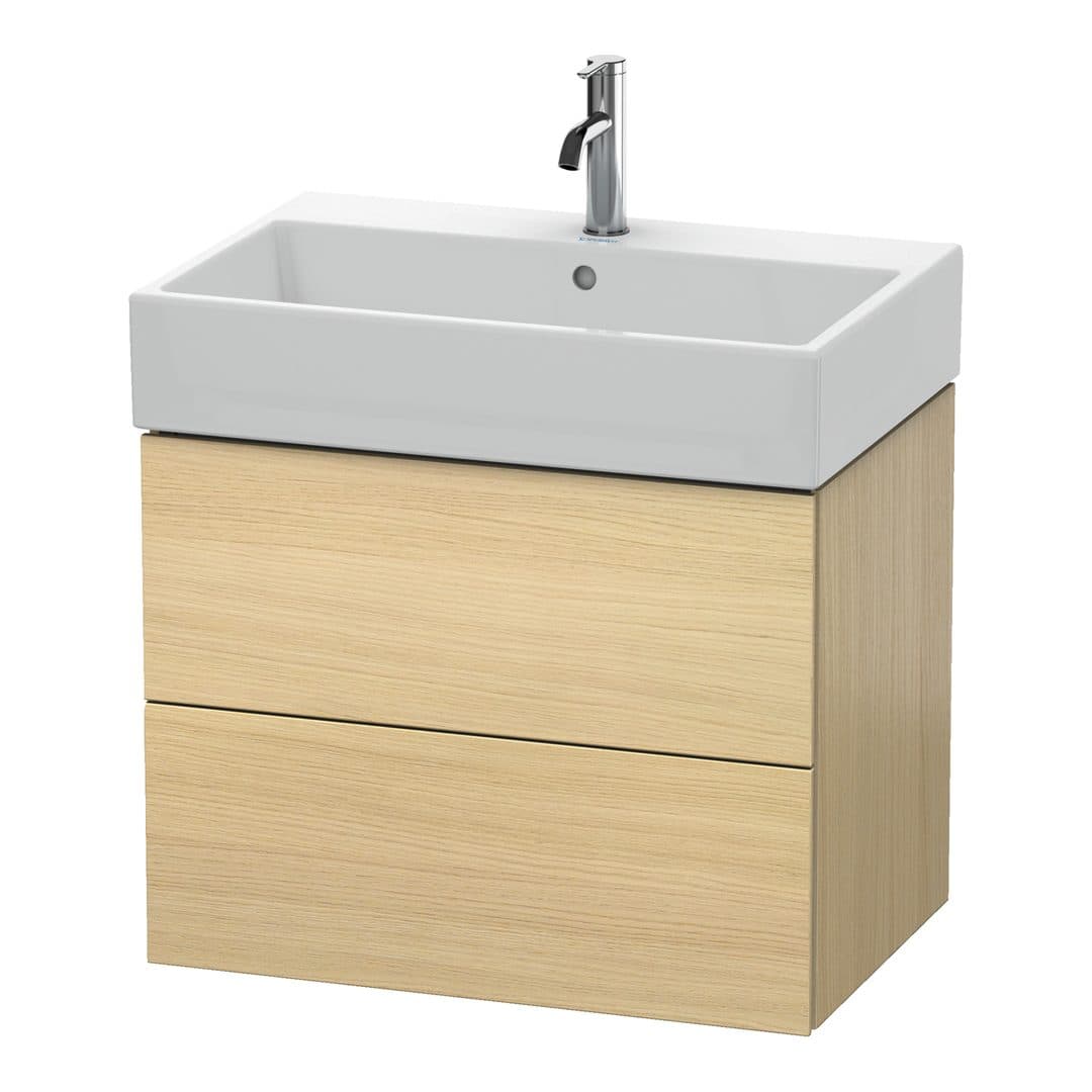 Duravit L-Cube – Έπιπλο Νιπτήρα – 684 mm, 2 συρτάρια, νιπτήρας κέντρο – Mediterranean oak Matt, Real wood veneer (LC627607171)