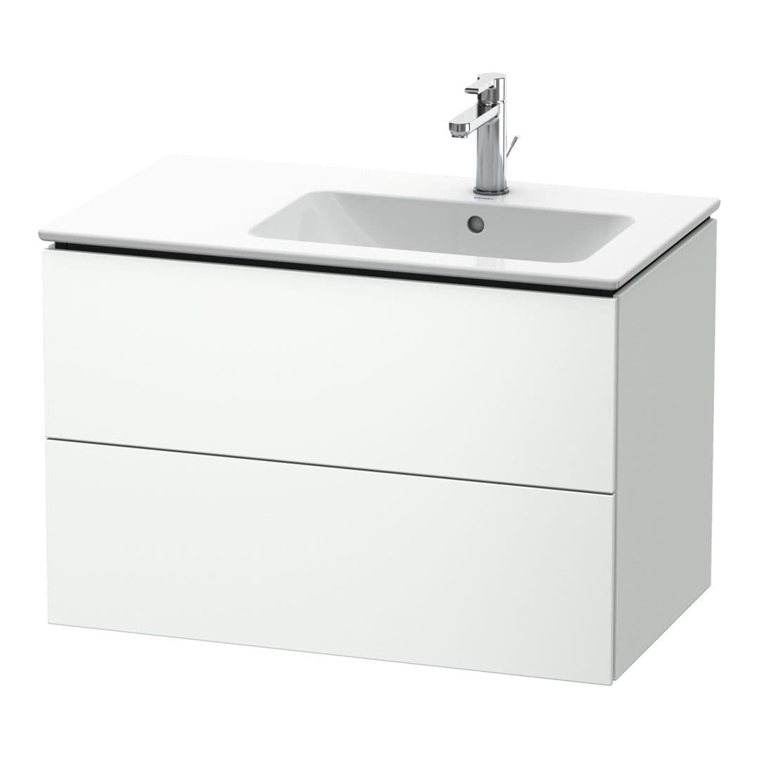 Duravit L-Cube – Έπιπλο Νιπτήρα – 820 mm, 2 συρτάρια, νιπτήρας δεξιά – White Matt, Decor (LC629201818)