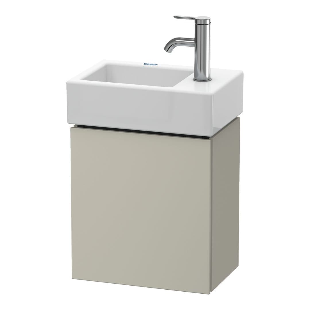 Duravit L-Cube – Έπιπλο Νιπτήρα – 364 mm, 1 πόρτα, αριστερή – Taupe Matt, Decor (LC6293L9191)