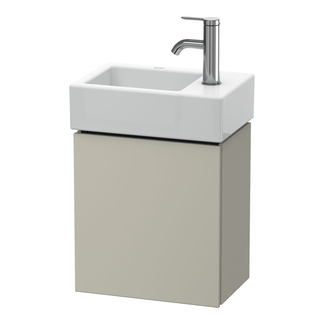 Duravit L-Cube – Έπιπλο Νιπτήρα – 364 mm, 1 πόρτα, δεξιά – Taupe Matt, Decor (LC6293R9191)
