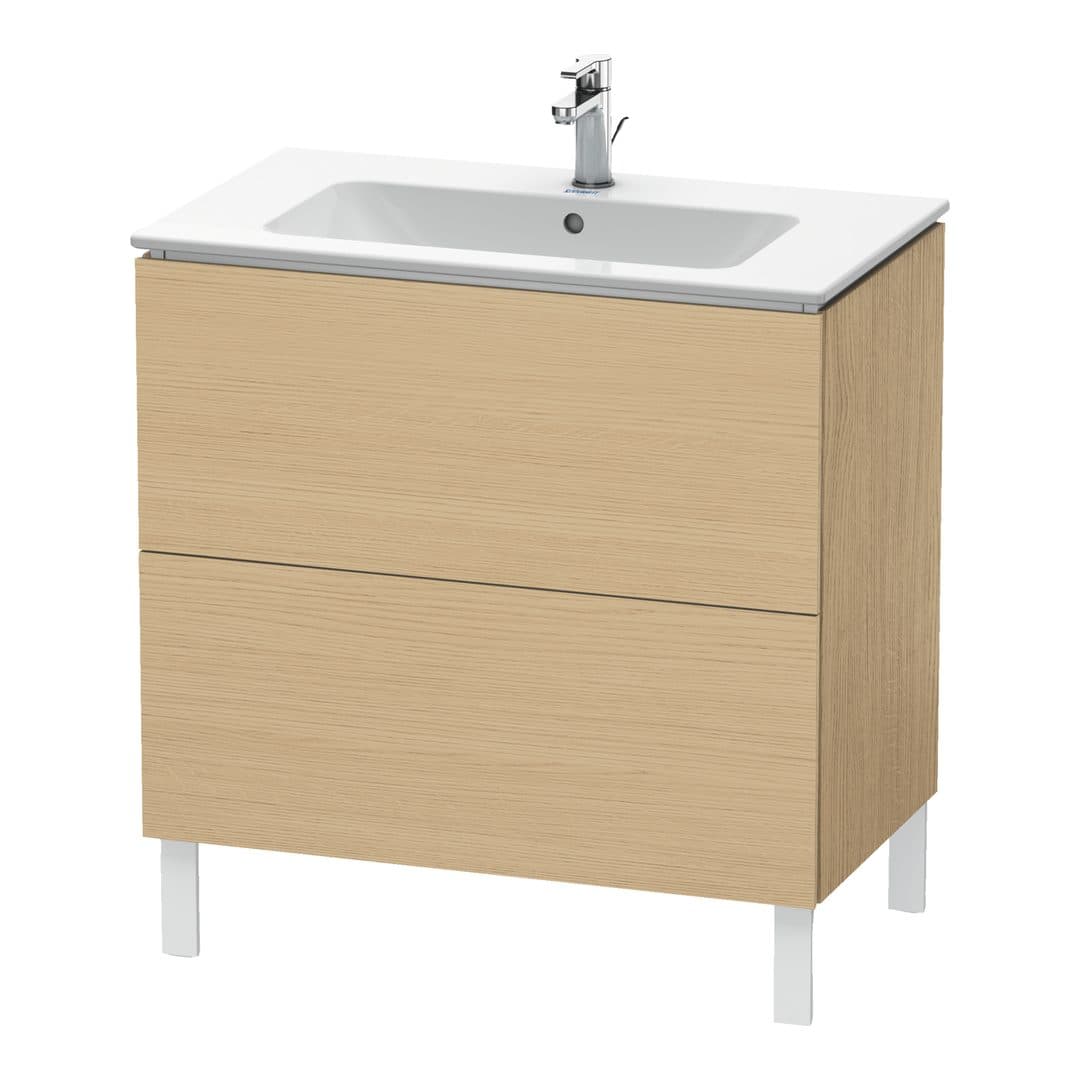 Duravit L-Cube – Έπιπλο Νιπτήρα – 820 mm, 2 συρτάρια, νιπτήρας κέντρο, 820 x 481 x 704 mm – Natural oak, Decor (LC662603030)