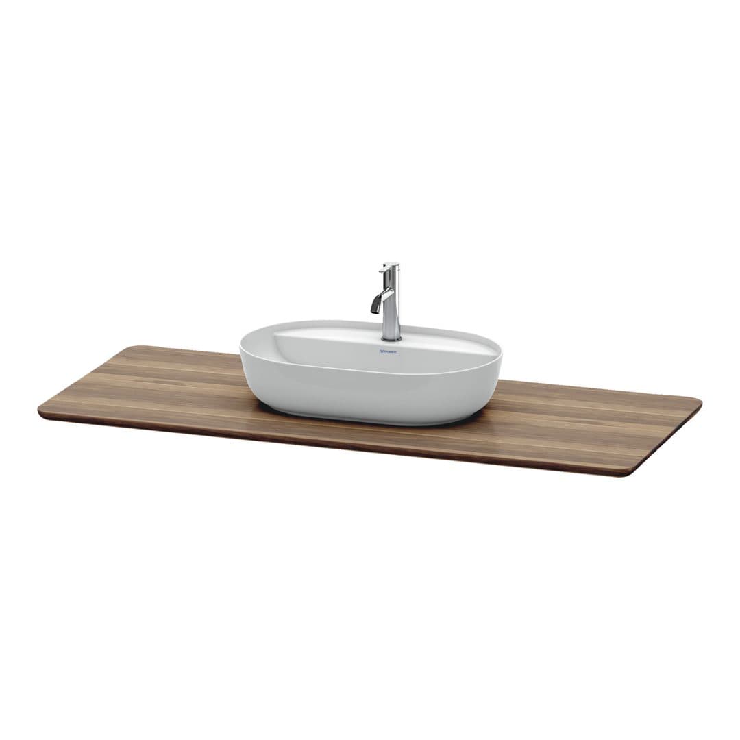 Duravit Luv – Πάγκος Νιπτήρα – 1388 mm, νιπτήρας κέντρο – American walnut Matt, Solid wood (LU946107777)