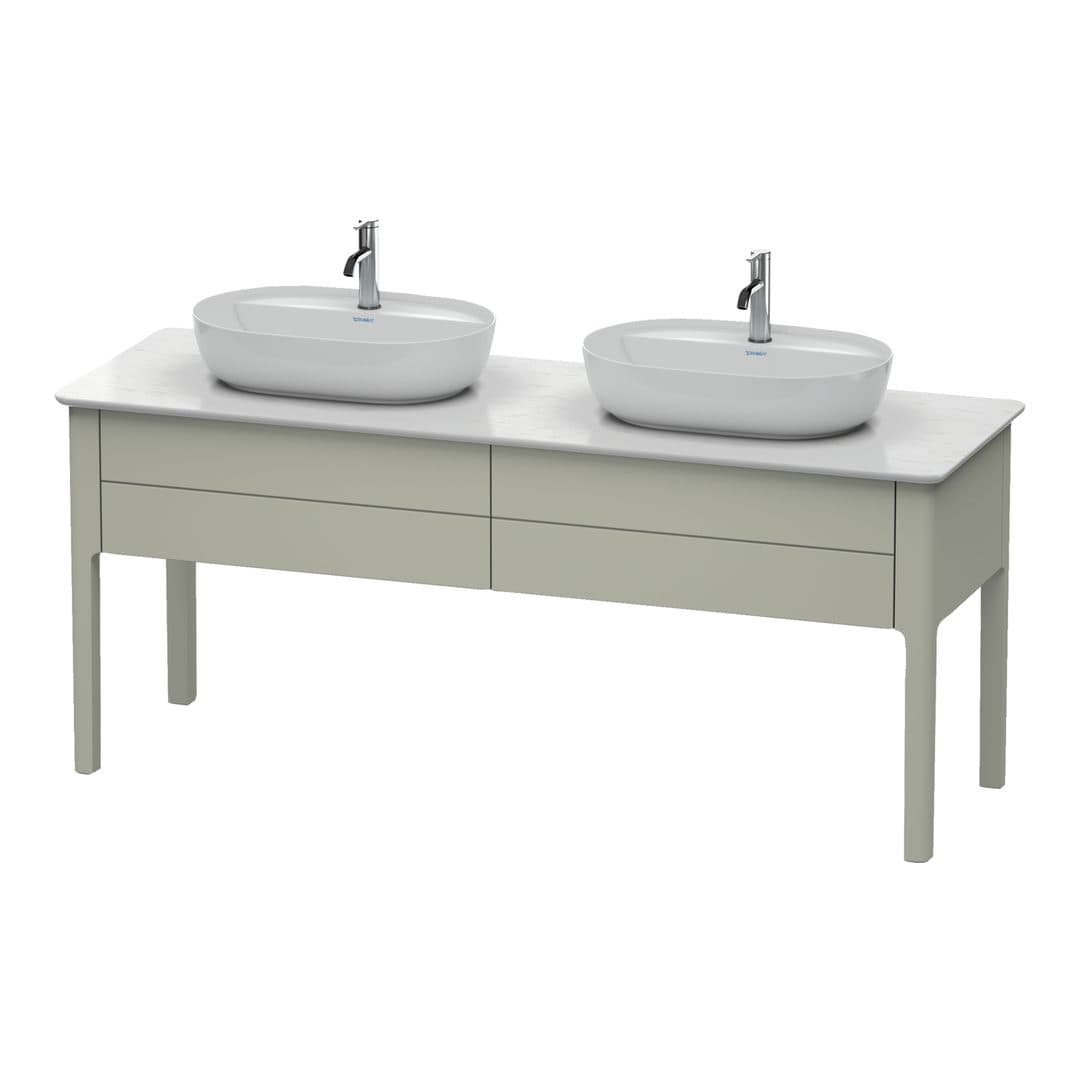 Duravit Luv – Έπιπλο Νιπτήρα – 1733 mm, για κονσόλα, 2 συρτάρια – Taupe Satin Matt, Lacquer (LU9562B6060)
