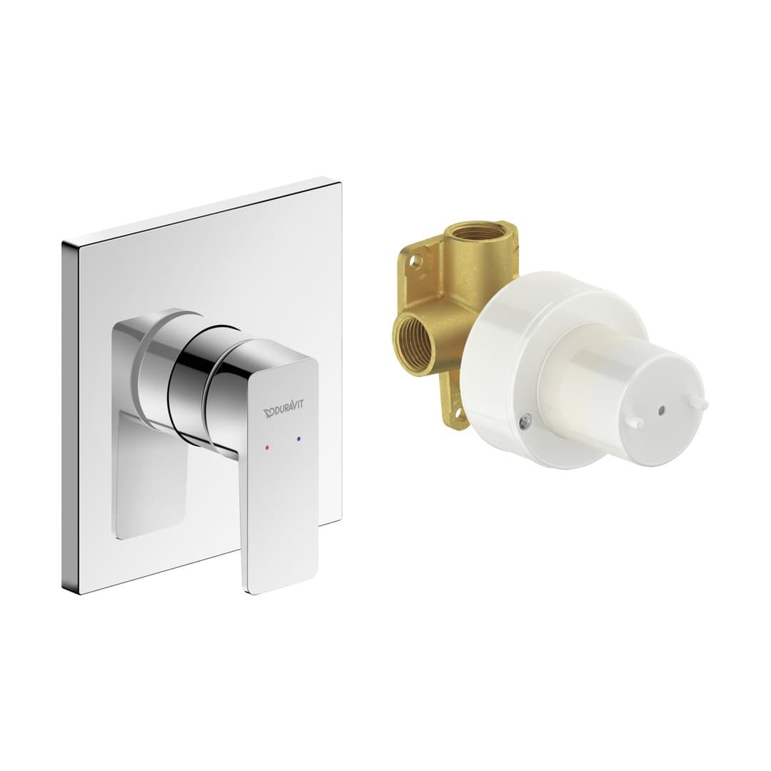 Duravit Manhattan – Μίκτης Εντοιχισμού – σετ, 1 έξοδος – Chrome High Gloss (MH4210007010)