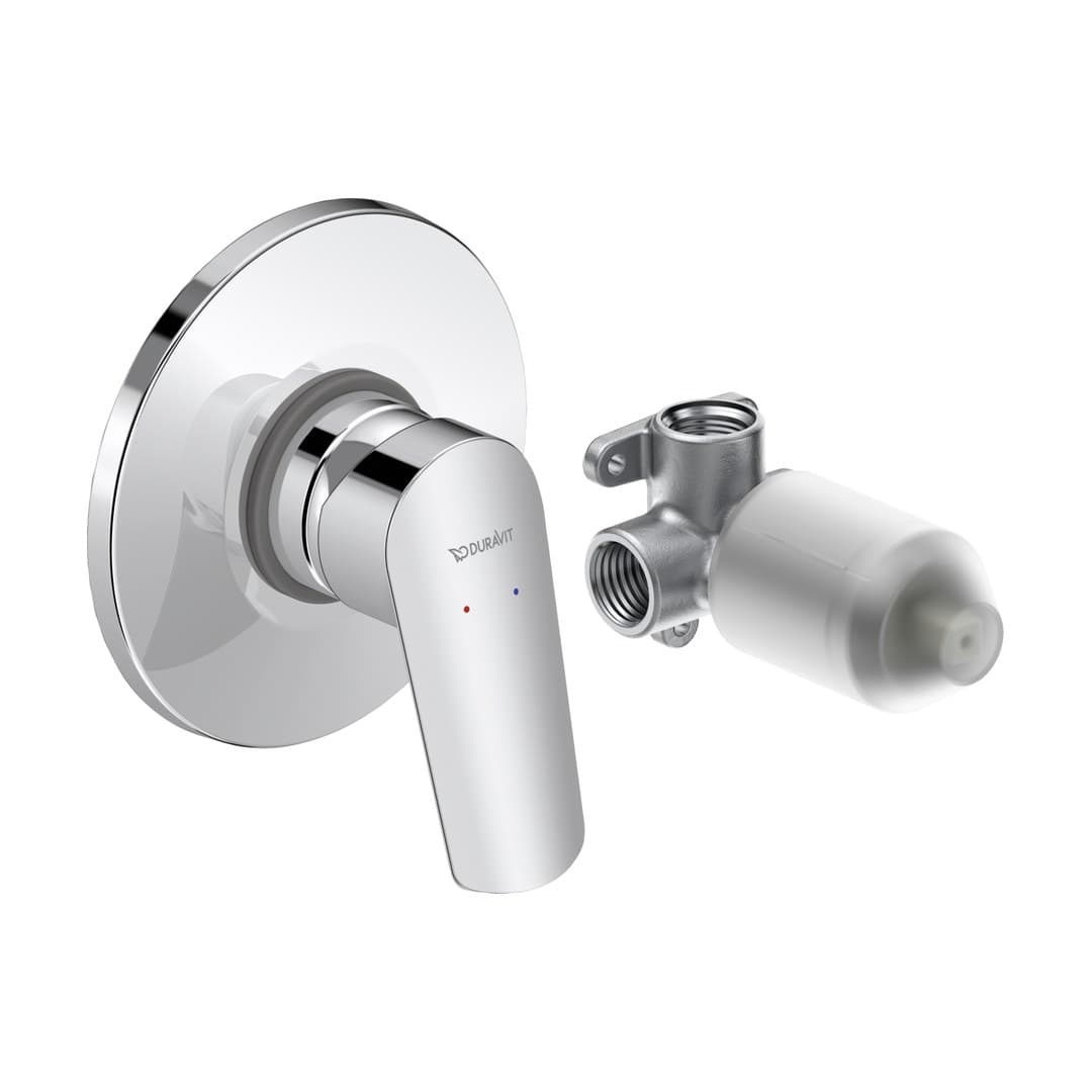 Duravit No.1 – Μίκτης Εντοιχισμού – σετ, 1 έξοδος – Chrome High Gloss (N14210007010)