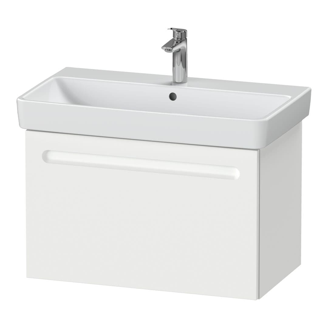 Duravit No.1 – Έπιπλο Νιπτήρα – 740 mm, 1 συρτάρι, νιπτήρας κέντρο, χωρίς εγκοπή σιφωνιού – White Matt, Decor (N14283018180000)