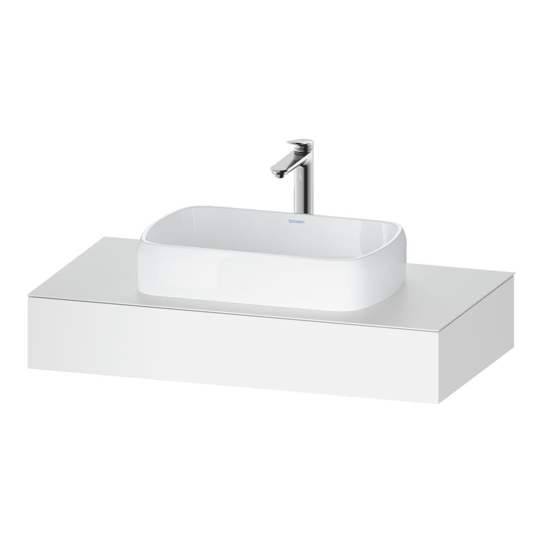 Duravit Collection One – Πάγκος Νιπτήρα – 1000 mm, νιπτήρας κέντρο – White Matt, Decor (QA4801018180000)