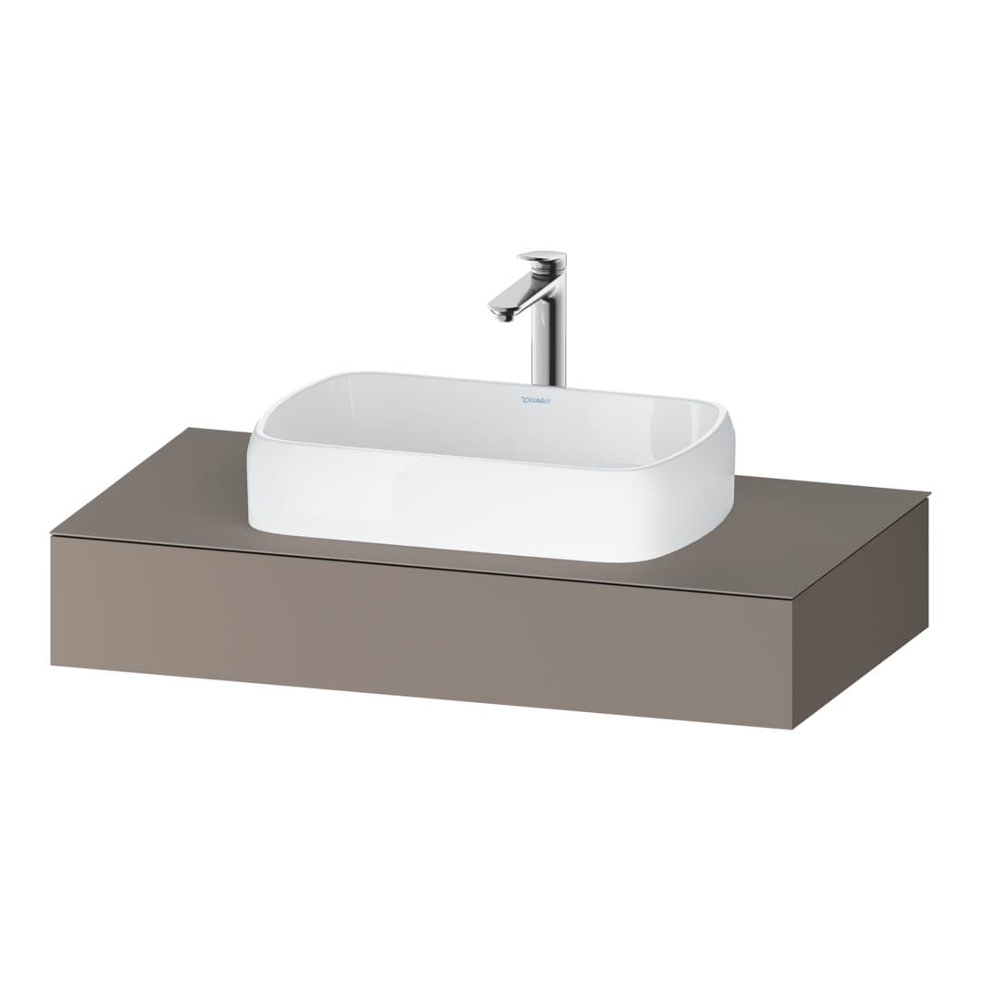 Duravit Collection One – Πάγκος Νιπτήρα – 1000 mm, νιπτήρας κέντρο – Basalte Matt, Decor (QA4801043430000)