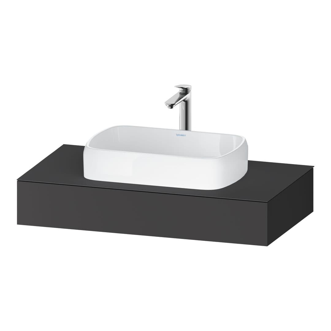 Duravit Collection One – Πάγκος Νιπτήρα – 1000 mm, νιπτήρας κέντρο – Graphite Matt, Decor (QA4801049490000)