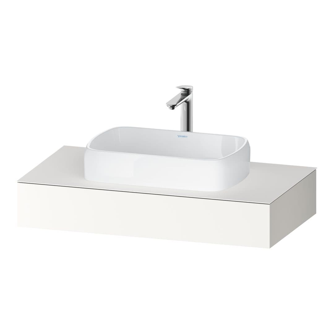 Duravit Collection One – Πάγκος Νιπτήρα – 1000 mm, νιπτήρας κέντρο – White Super Matt, Decor (QA4801084840000)