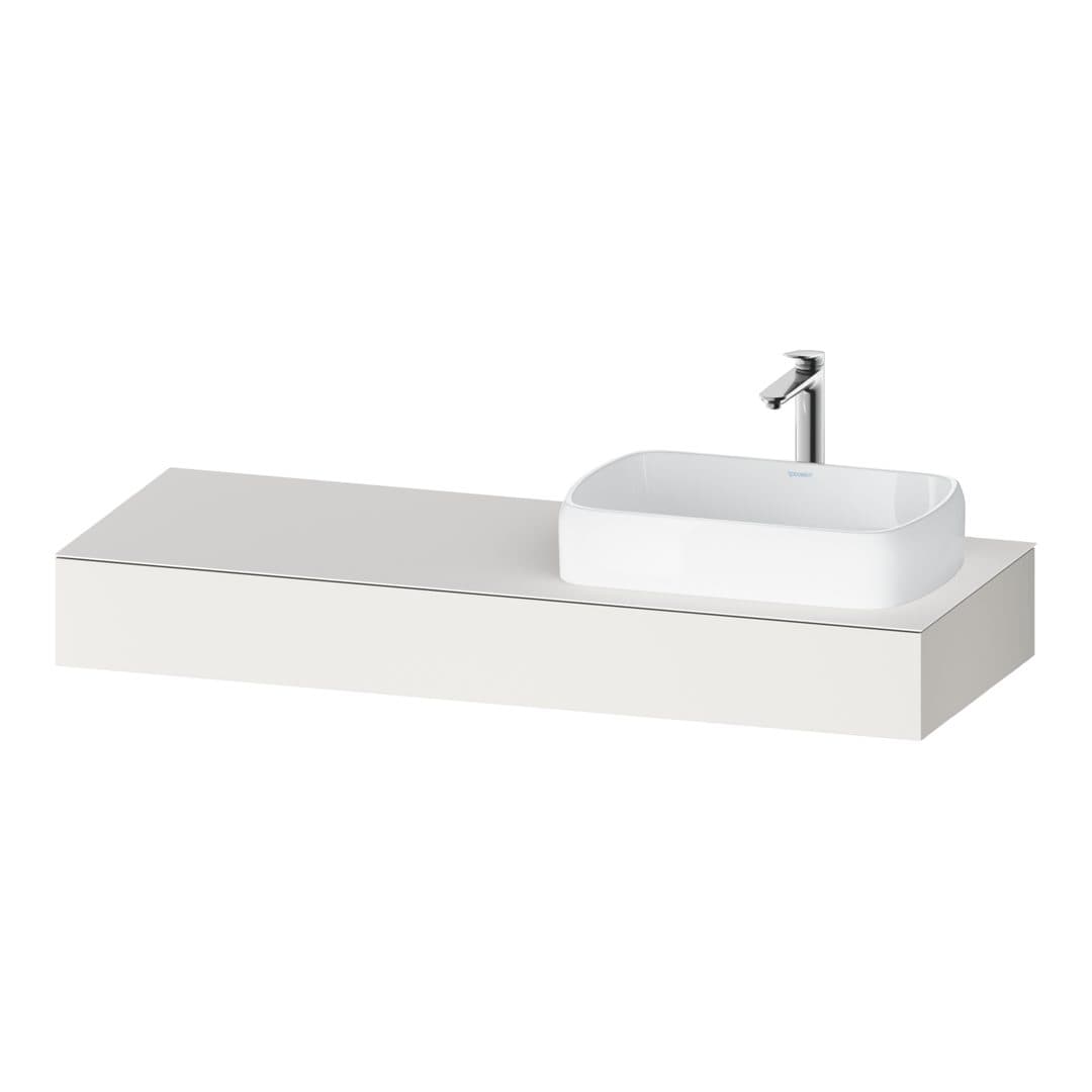 Duravit Collection One – Πάγκος Νιπτήρα – 1400 mm, νιπτήρας δεξιά – White Super Matt, Decor (QA4804084840000)