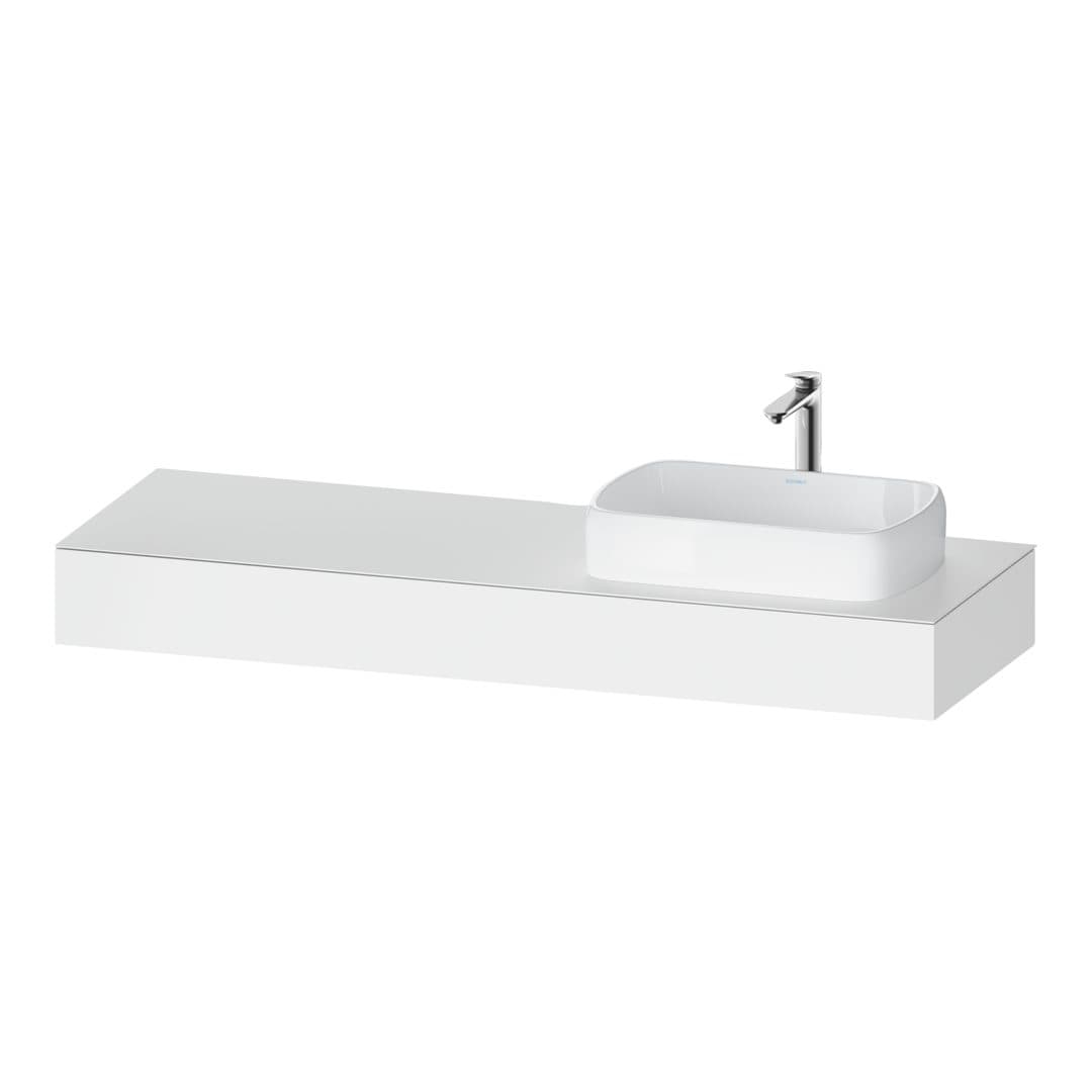 Duravit Collection One – Πάγκος Νιπτήρα – 1600 mm, νιπτήρας δεξιά – White Matt, Decor (QA4807018180000)